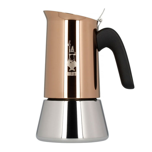 Italian Coffee Pot Bialetti Copper Stainless steel 200 ml 4 Cups Bialetti