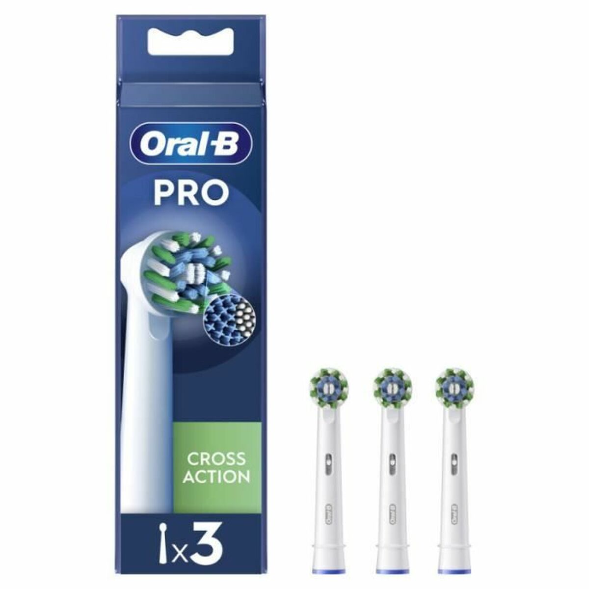 Replacement Head Oral-B Pro Cross action 3 Pieces Oral-B