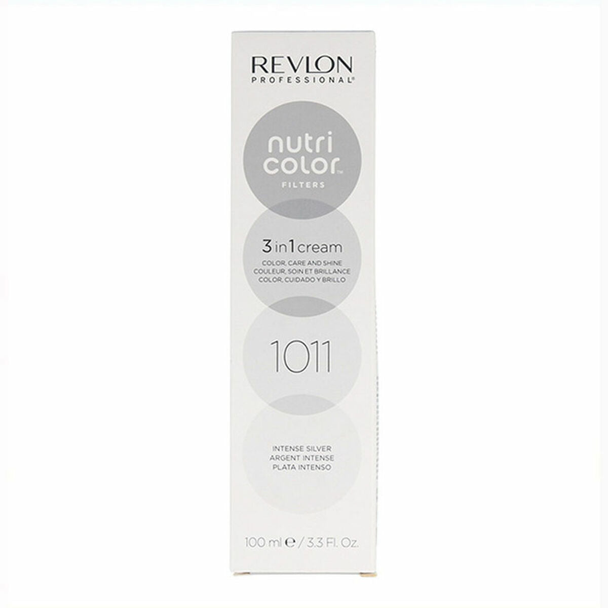 Permanent Colour Creme Revlon Nutri Color 3-in-1 1011 - Intense Silver Nº 1011 Intense Silver 100 ml