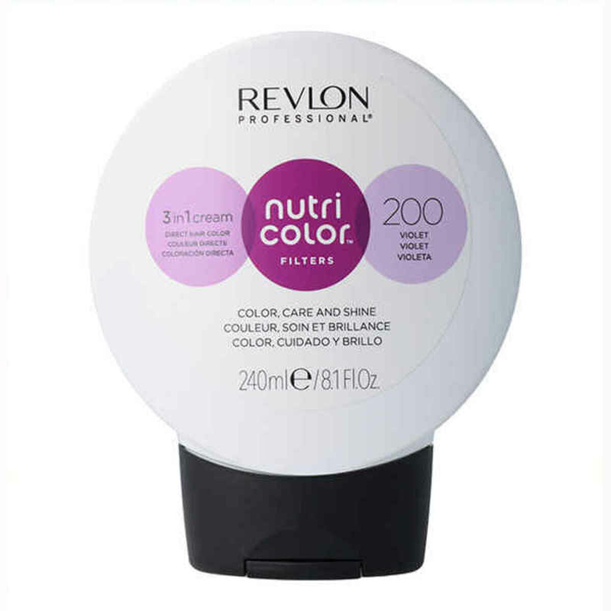 Permanent Dye Nutri Color Revlon 7258709200 200 Violet (240 ml) Revlon