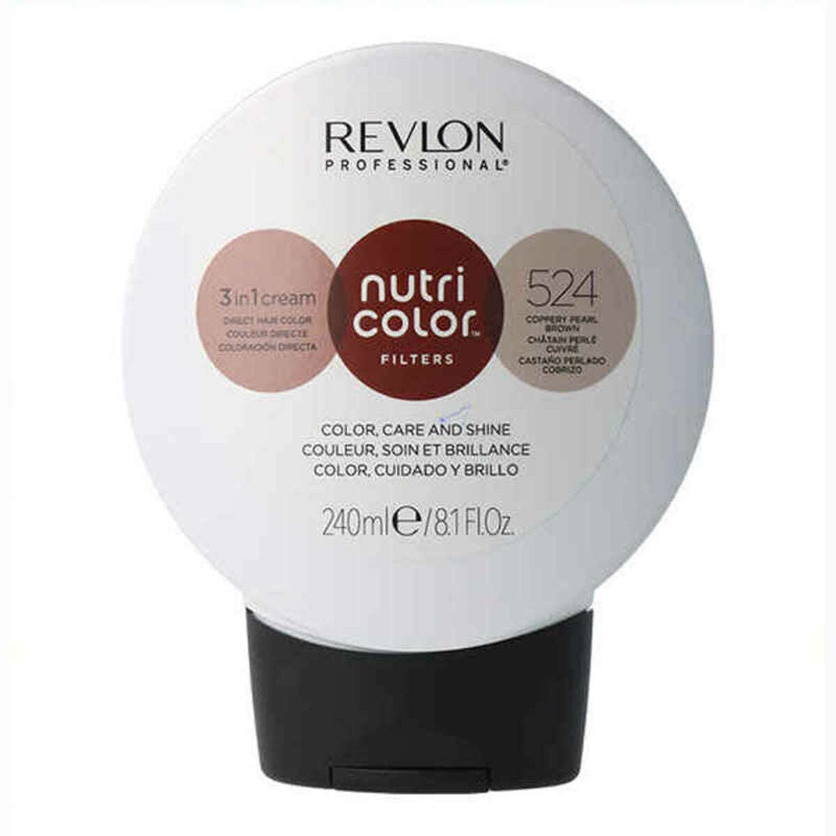 Permanent Dye Nutri Color Revlon 524 Copper Brown (240 ml) Revlon