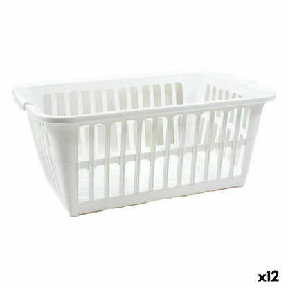 Laundry basket Tontarelli Classic White 35 L 58 x 41 x 24 cm (12 Units) Tontarelli