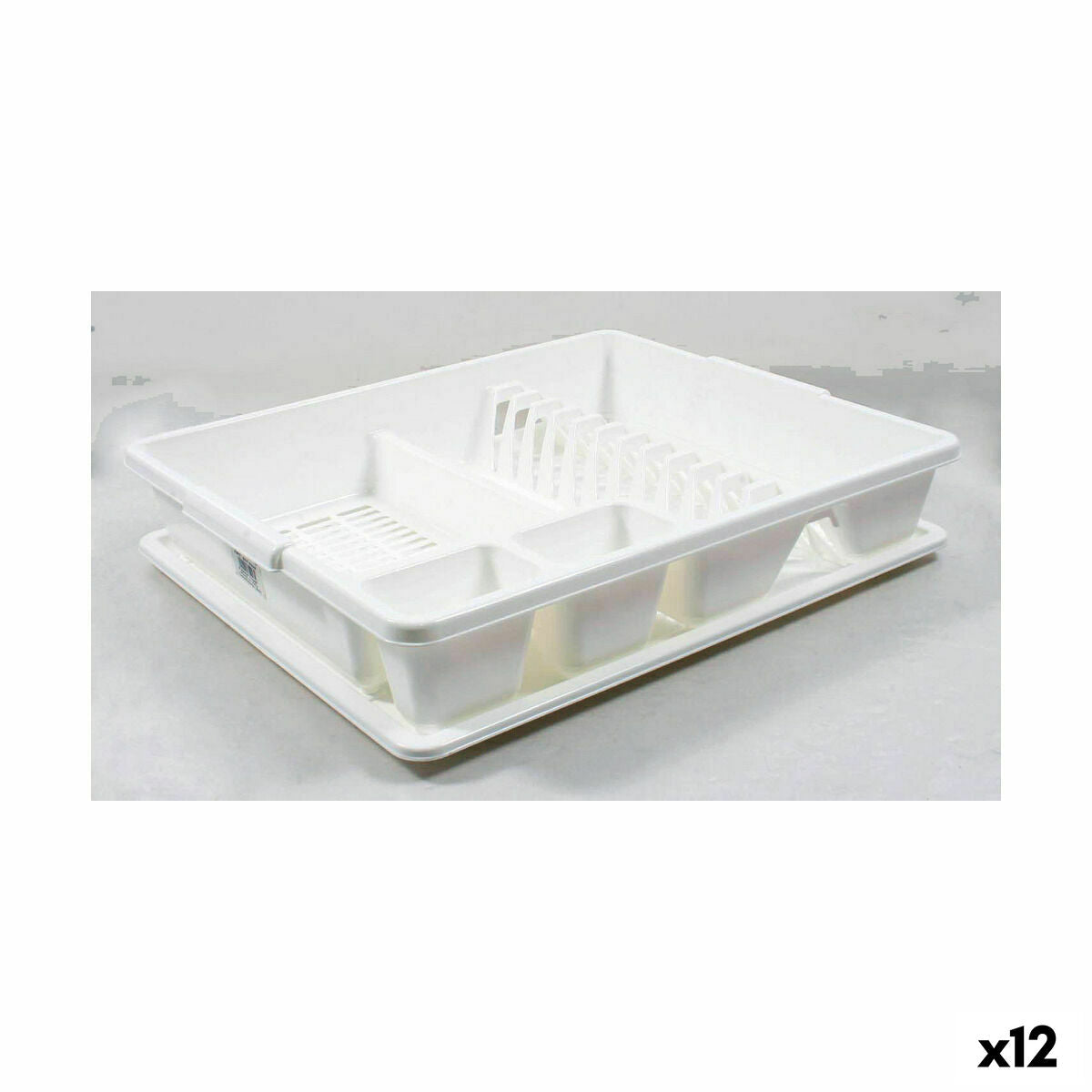 Draining Rack for Kitchen Sink Tontarelli Scolap. White 47 x 38 x 8,5 cm (12 Units) Tontarelli