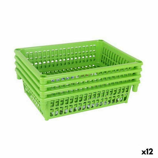 Vegetable trolley Tontarelli Mito 4 Green 40 x 29 x 18 cm (12 Units) Tontarelli