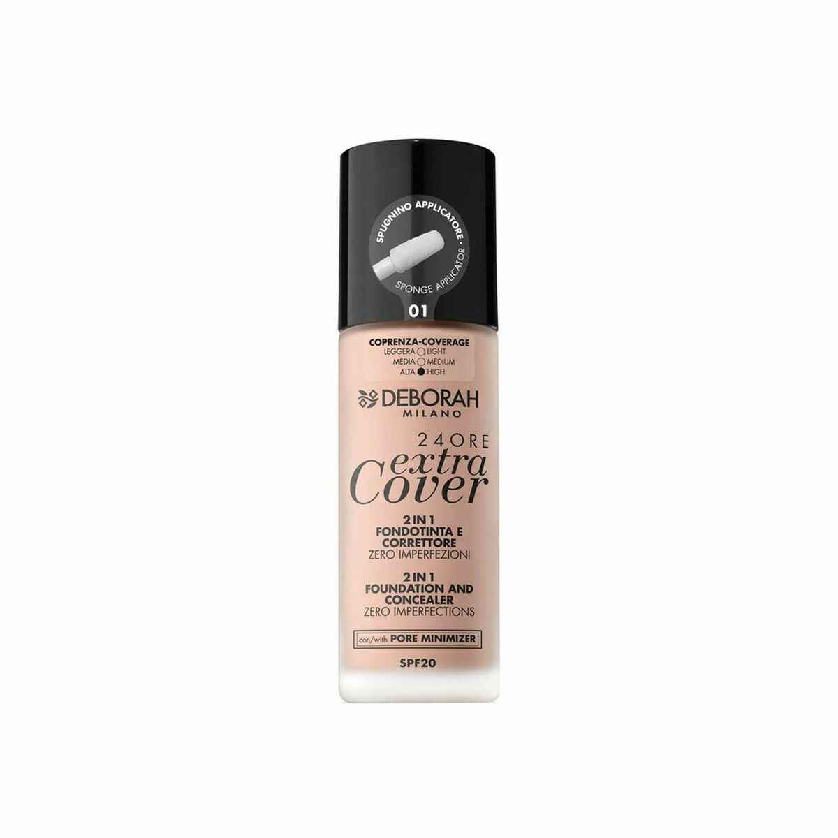 Crème Make-up Base 24 Ore Extra Cover Deborah 8009518333923 Deborah