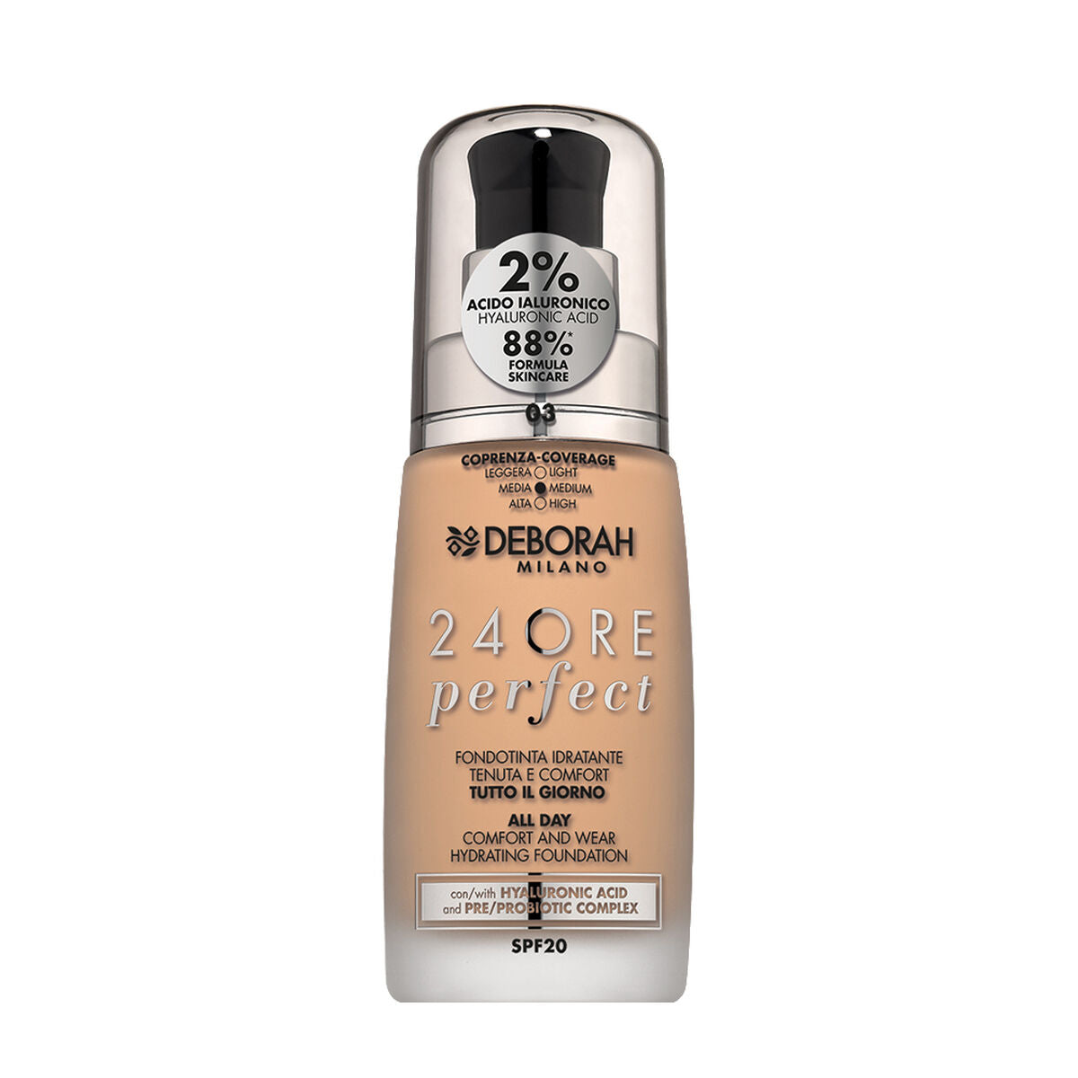 Crème Make-up Base Deborah 4ORE PERFECT Nº 3 Deborah