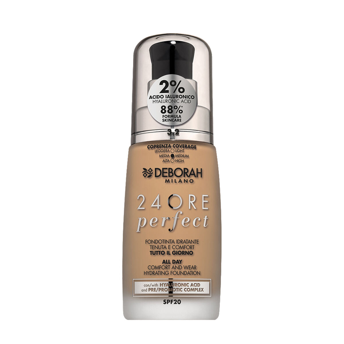 Crème Make-up Base Deborah 4ORE PERFECT Nº 3.2 Deborah