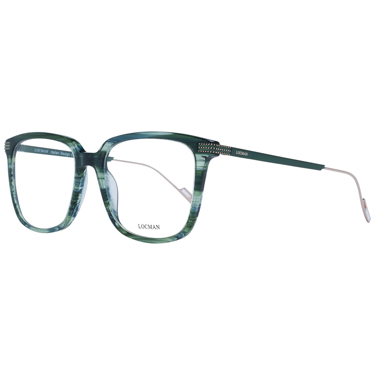 Unisex' Spectacle frame Locman LOCV020 55GRN Locman