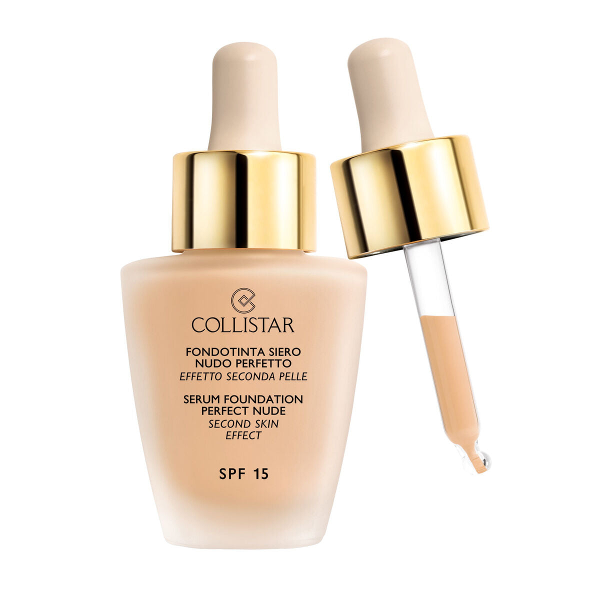 Fluid Foundation Make-up Collistar Perfect Nude Nº 2 Beige Spf 15 30 ml Serum Collistar