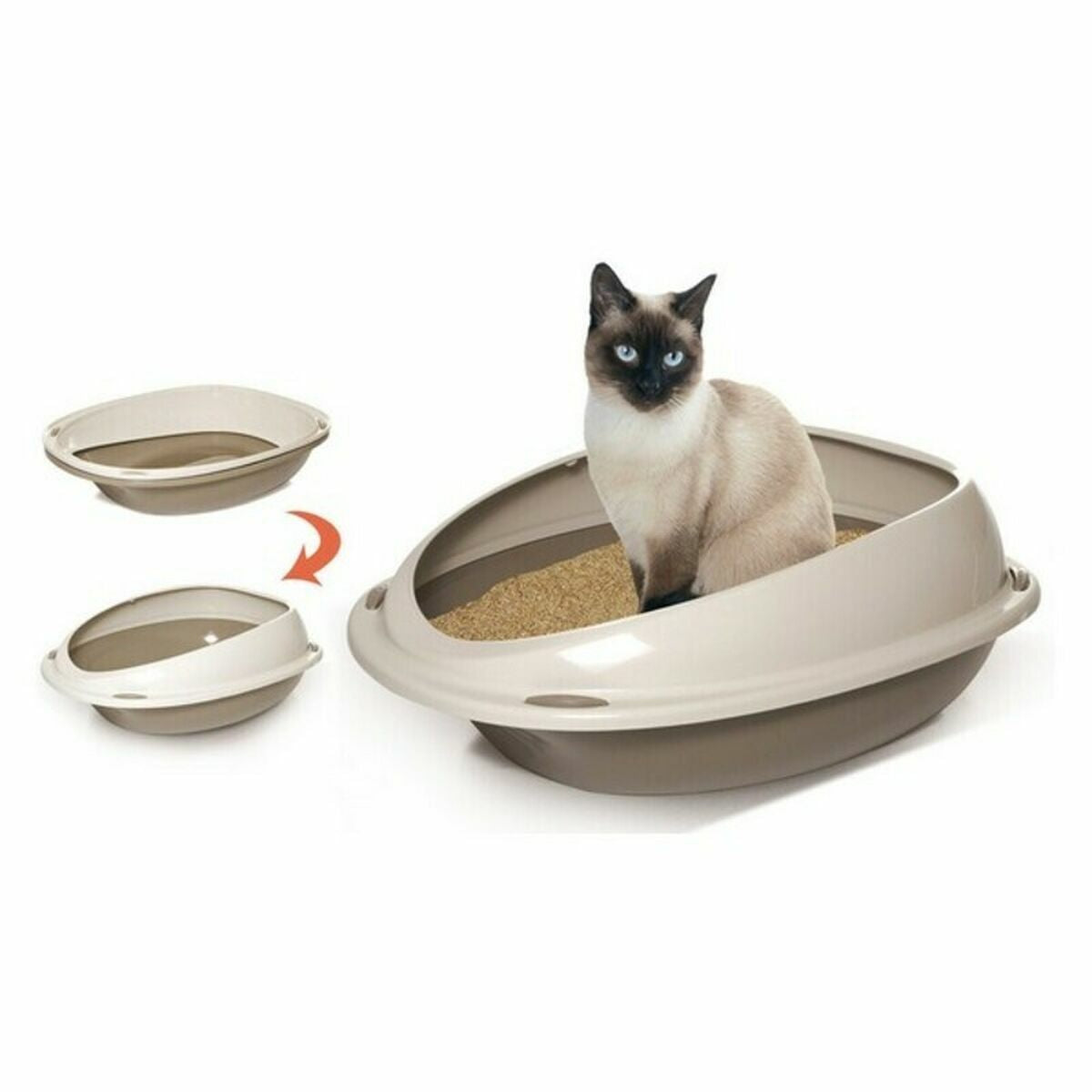 Cat Litter Box Georplast GP10530 45 x 36 x 15 cm (7 Units) Georplast