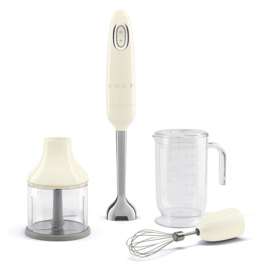 Multifunction Hand Blender with Accessories Smeg HBF03CREU Cream 700 W