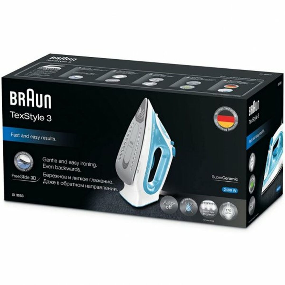 Steam Iron Braun TexStyle 3 SI3053BL Braun