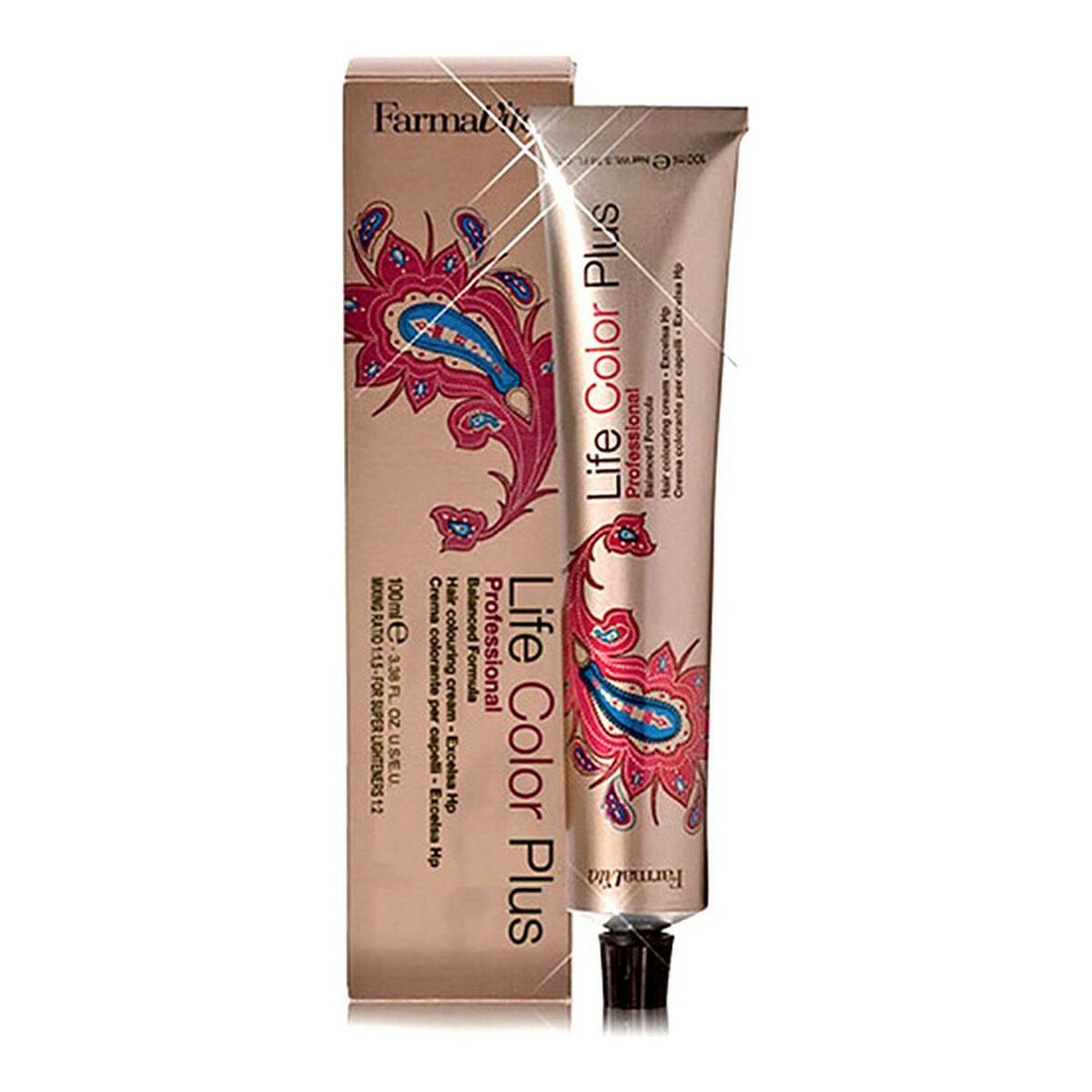 Permanent Dye Life Color Plus Farmavita Nº 5 52 Light Brown Choco Mahogany (100 ml) Farmavita