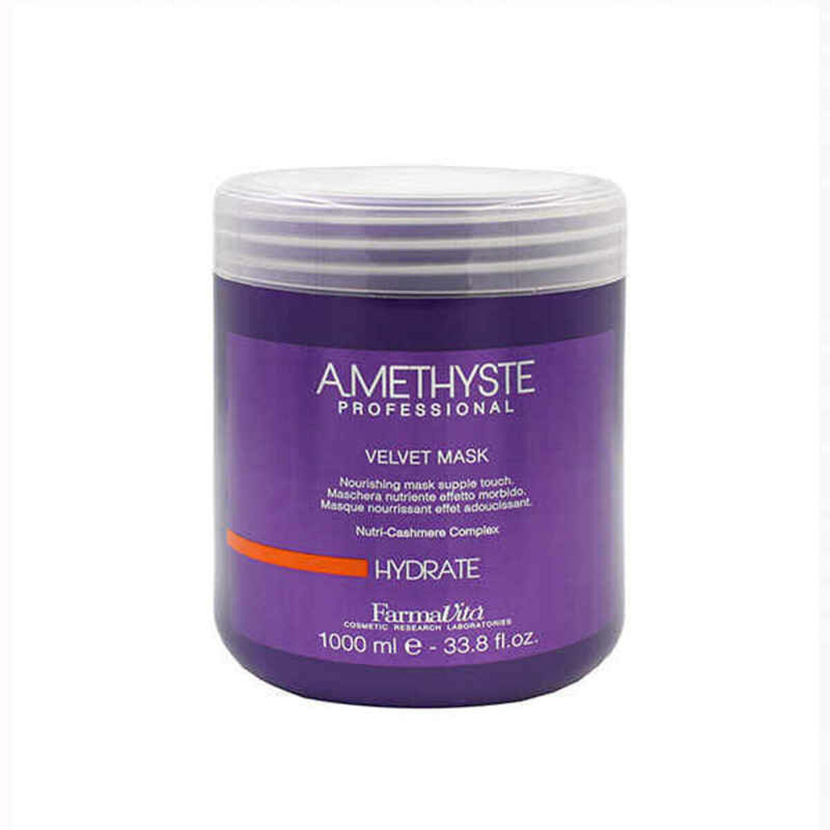 Nourishing Hair Mask Amethyste Velvet Hydrate Farmavita 1344-16089 (1L) Farmavita