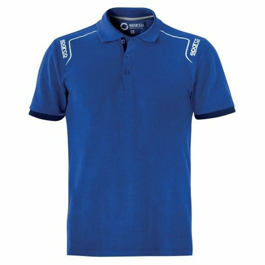 Kurzarm-Poloshirt für Herren Sparco TECH STRETCH Blau XXL