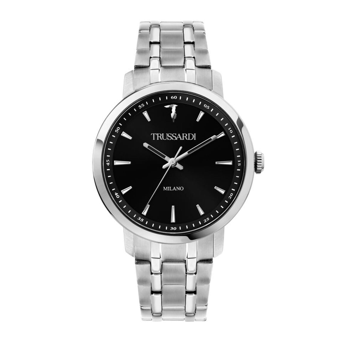 Men's Watch Trussardi R2453147008 Black Silver (Ø 41 mm) Trussardi