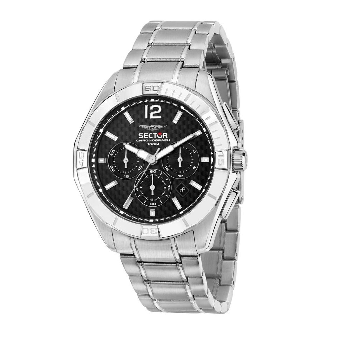 Reloj para hombre Sector R3273636003 Negro Plata