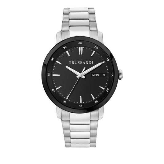 Men's Watch Trussardi R2453147015 Black Silver (Ø 41 mm) Trussardi