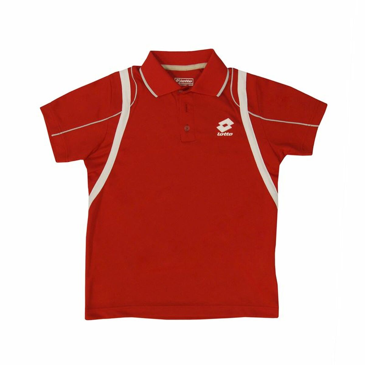 Children’s Short Sleeve Polo Shirt Lotto Attack PL Red Lotto