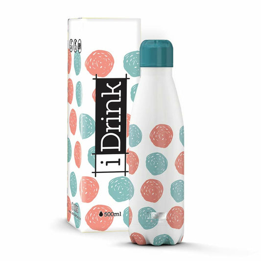 Thermal Bottle iTotal Dots White Stainless steel 500 ml iTotal