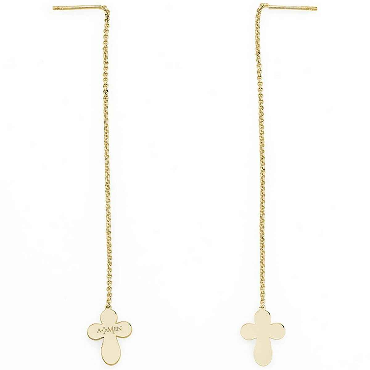 Ladies' Earrings Amen CROCE GOLD Amen