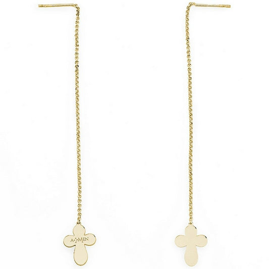 Ladies' Earrings Amen CROCE GOLD