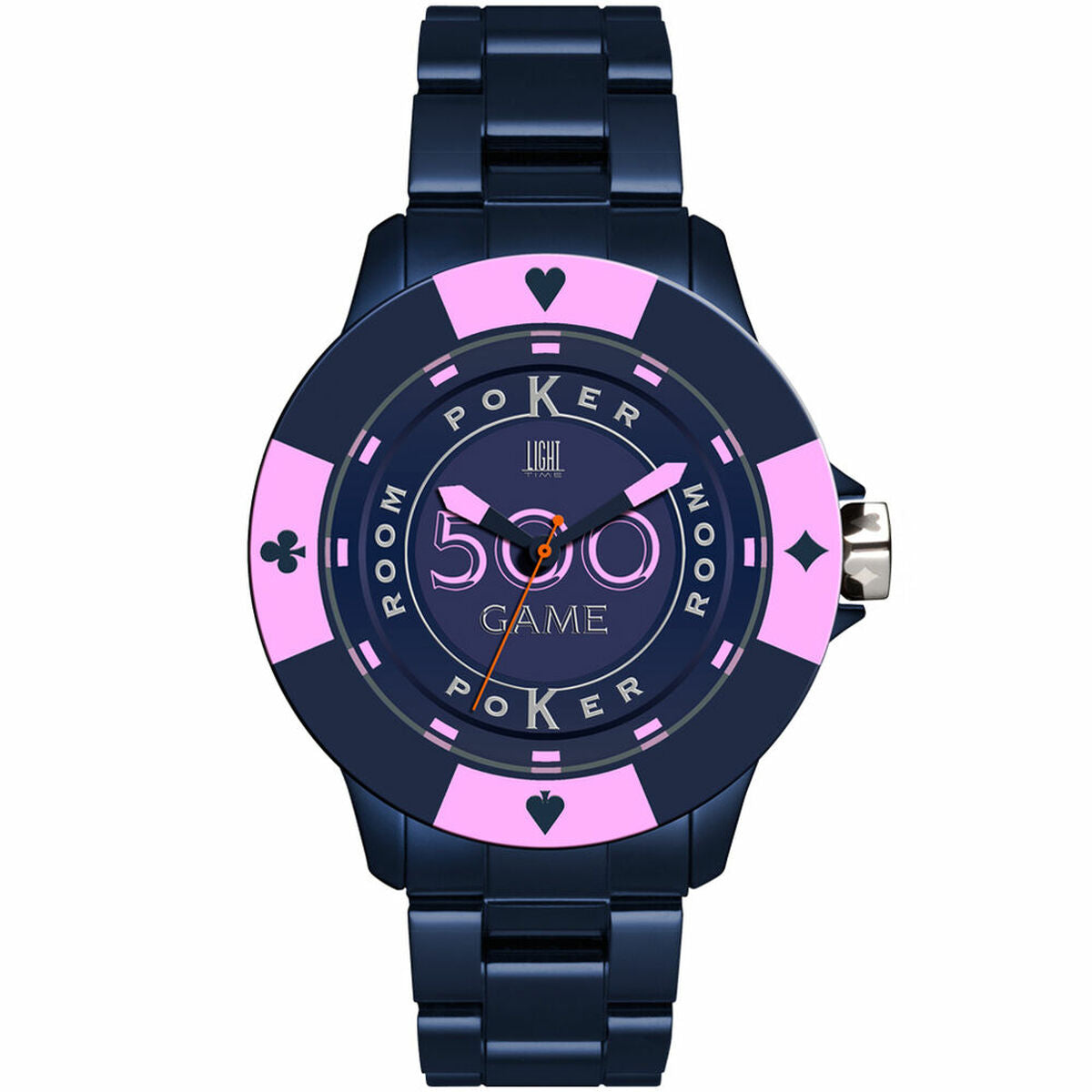 Unisex Watch Light Time POKER (Ø 41 mm) Light Time