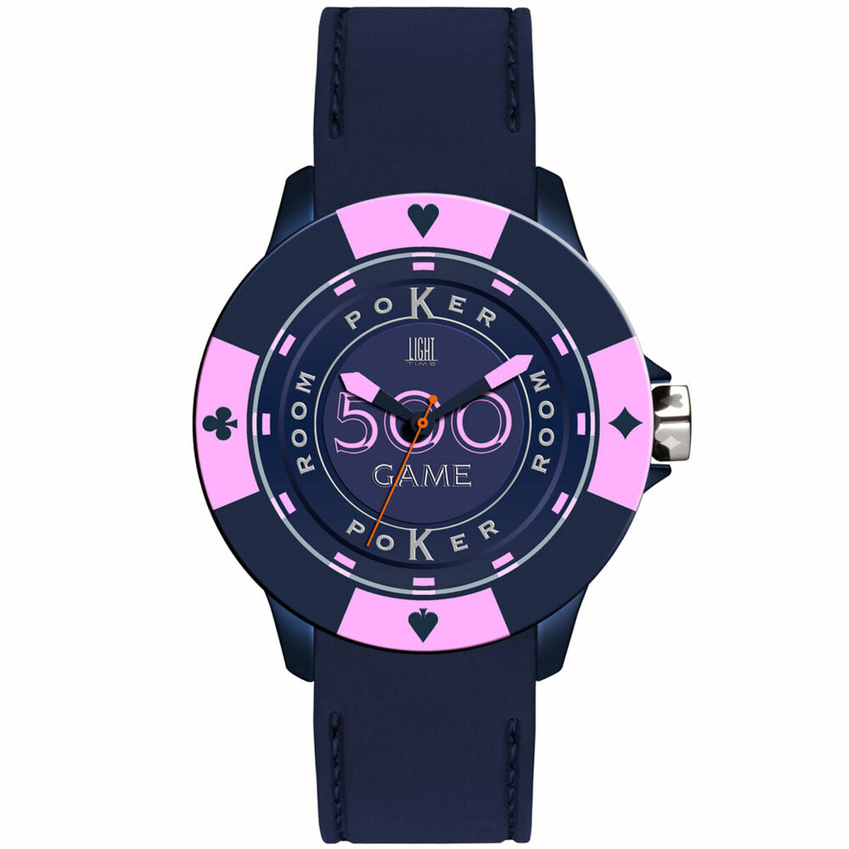 Unisex Watch Light Time POKER (Ø 41 mm) Light Time