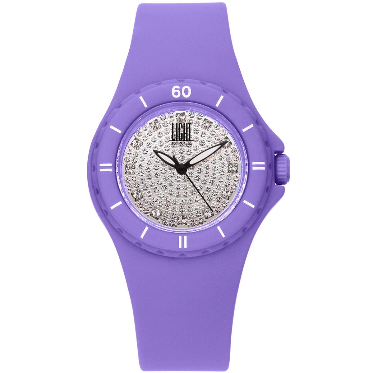 Ladies' Watch Light Time SILICON STRASS (Ø 36 mm) Light Time