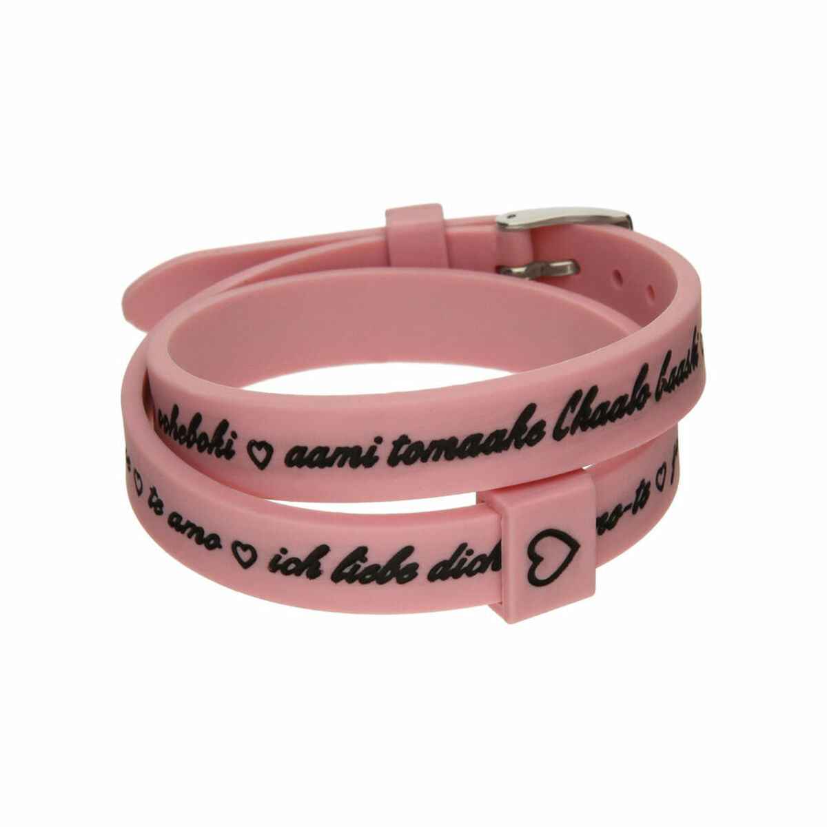 Ladies' Bracelet il mezzometro I LOVE YOU SILVER - BRACCIALE IN SILICONE/SILICONE BRACELET il mezzometro