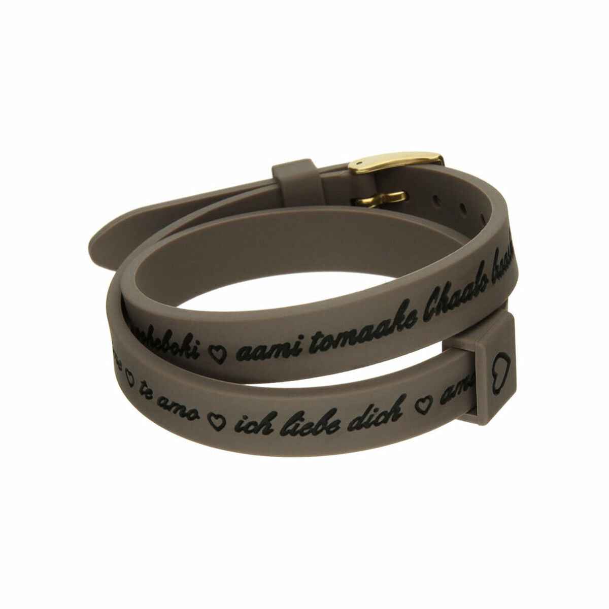 Ladies' Bracelet il mezzometro I LOVE YOU GOLD - BRACCIALE IN SILICONE/SILICONE BRACELET il mezzometro