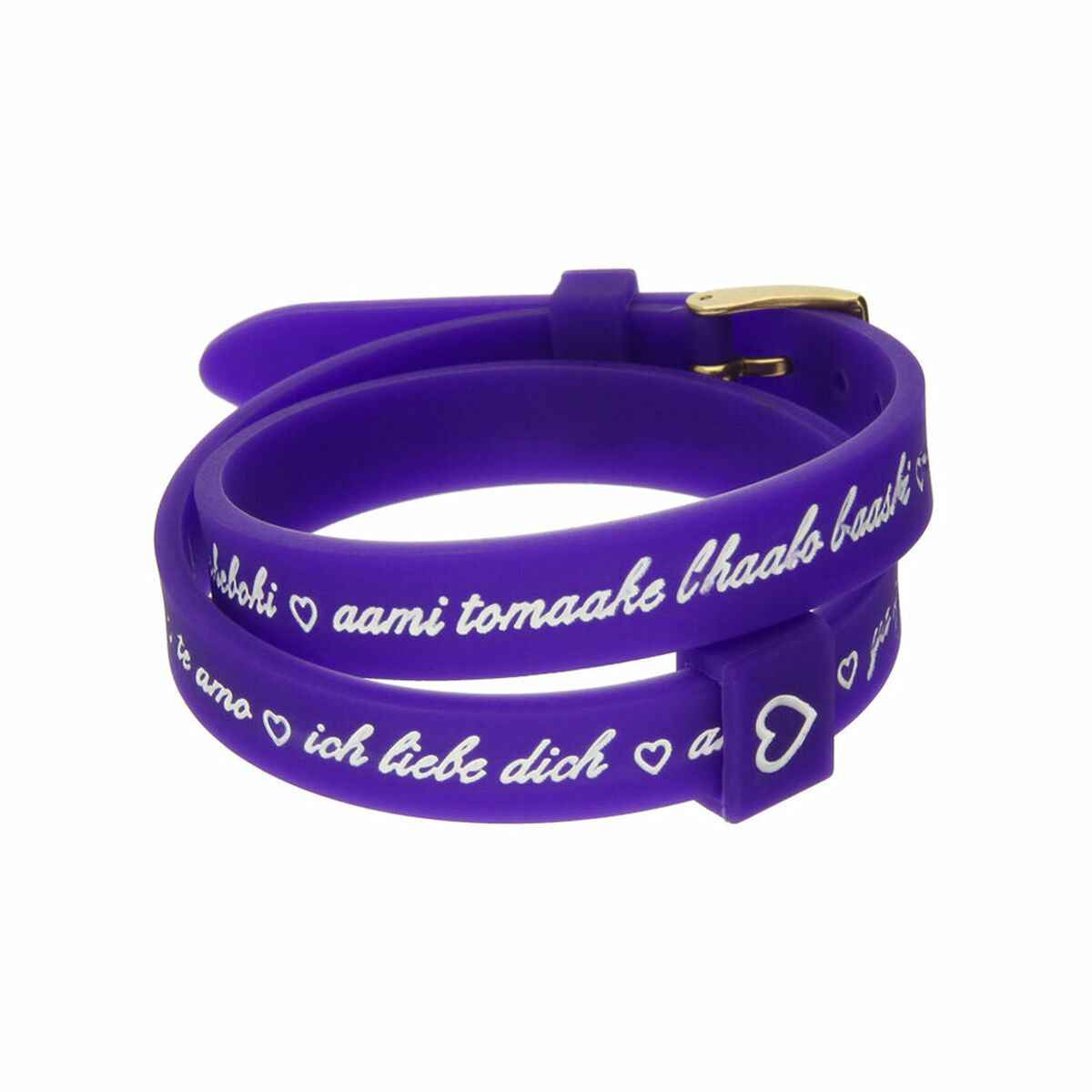 Ladies' Bracelet il mezzometro I LOVE YOU GOLD - BRACCIALE IN SILICONE/SILICONE BRACELET il mezzometro