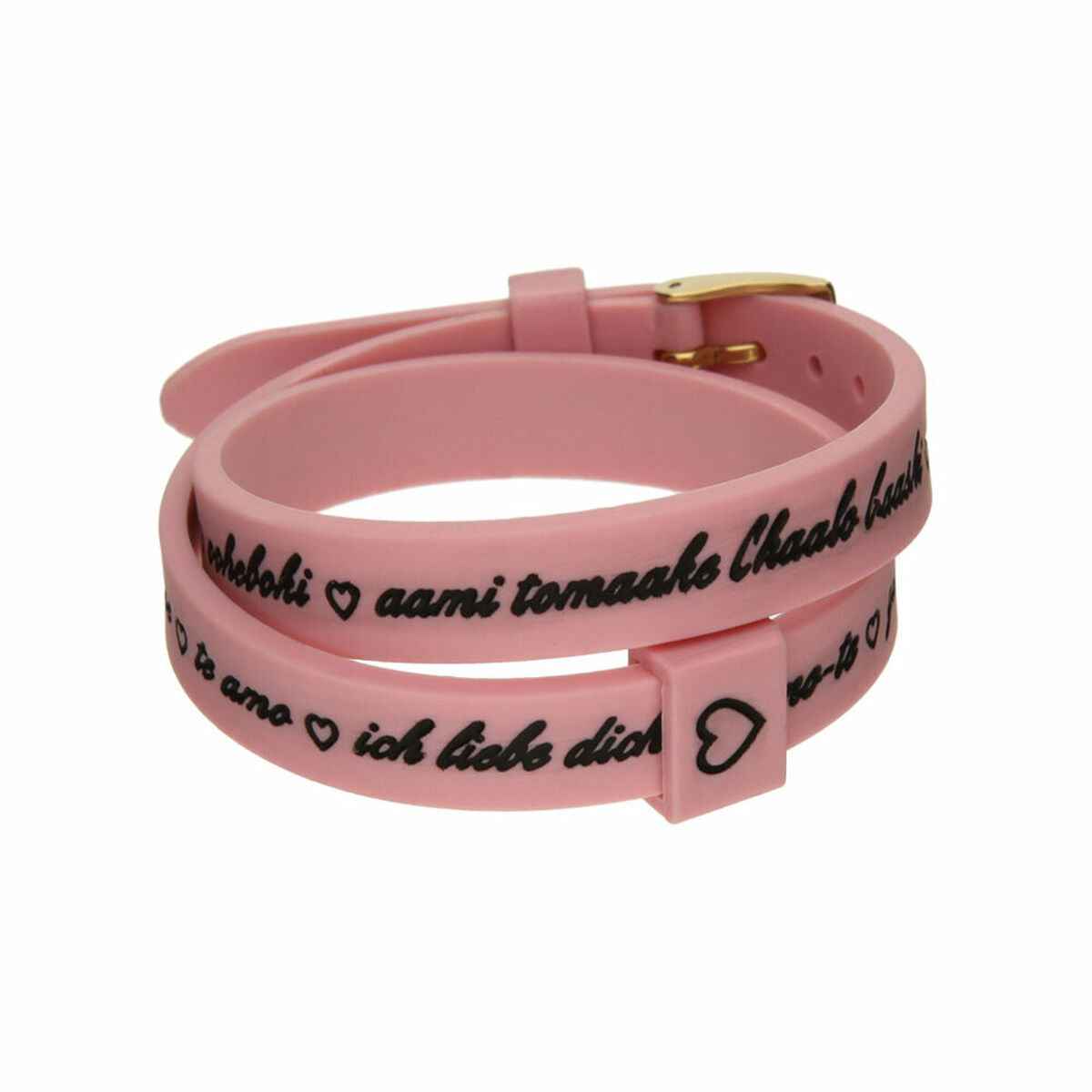 Ladies' Bracelet il mezzometro I LOVE YOU GOLD - BRACCIALE IN SILICONE/SILICONE BRACELET il mezzometro