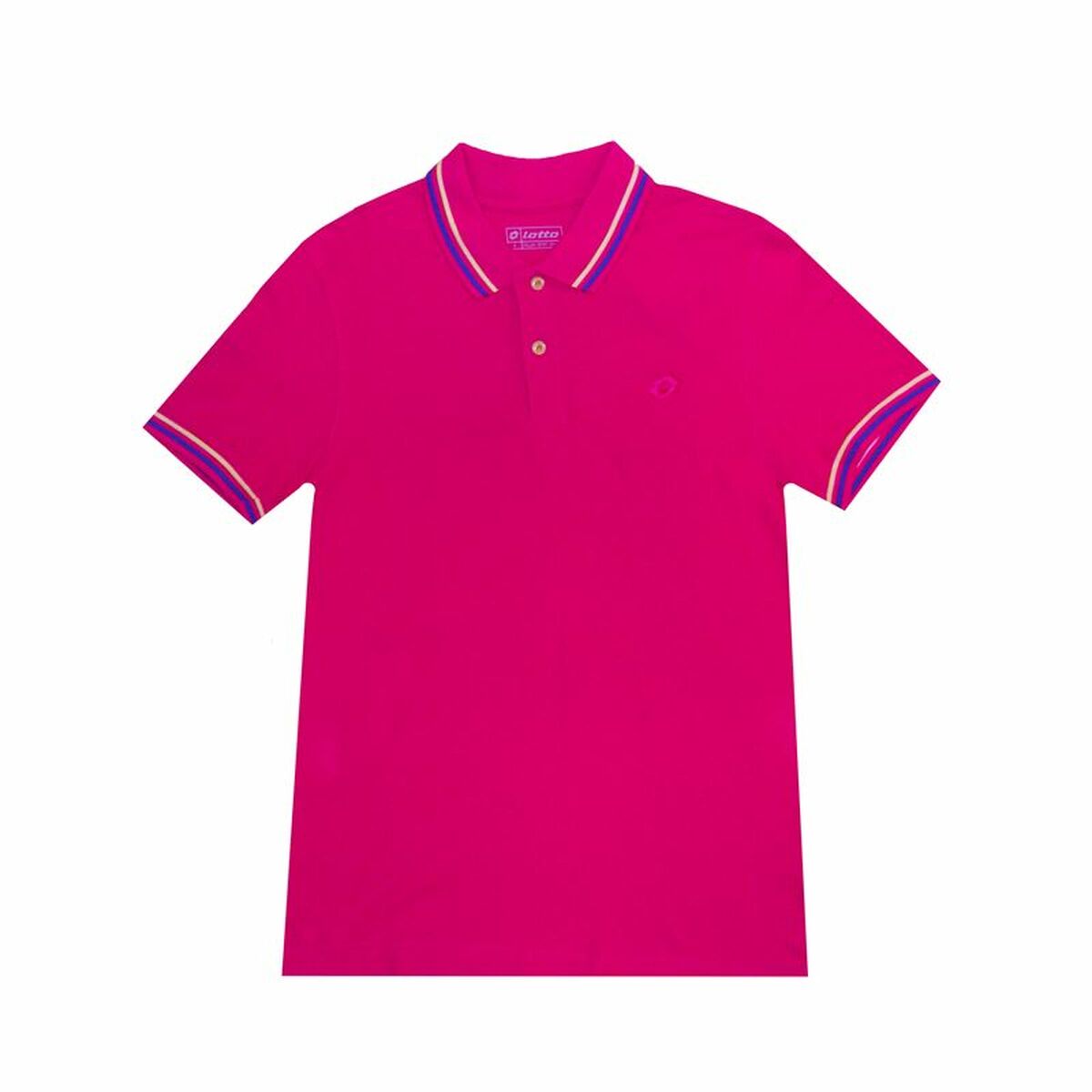 Men’s Short Sleeve Polo Shirt Lotto Reed Fuchsia Lotto