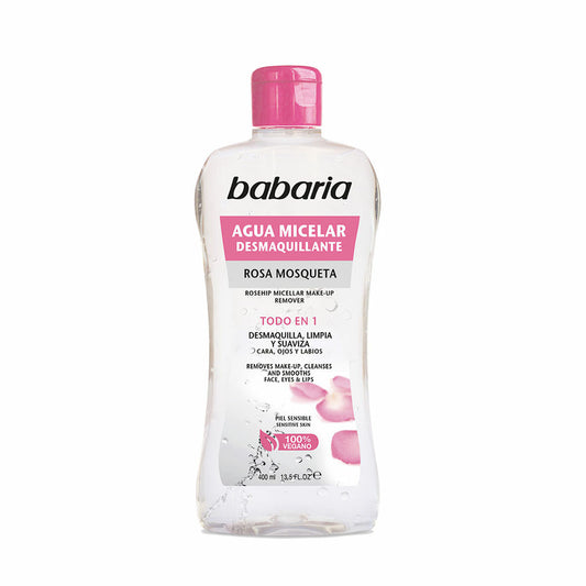 Make Up Remover Micellar Water Babaria 400 ml Rosehip