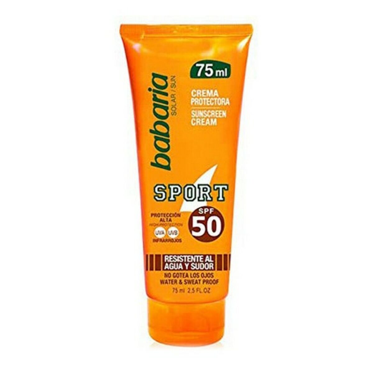 Loción deportiva SOLAR SPORT resistente al agua Babaria Solar Sport Spf 50 (75 ml) 75 ml Spf 50