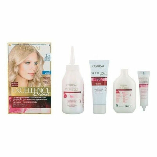 Permanent Dye Excellence L'Oreal Make Up 8411104004764 Ultra Light Ash Blonde Nº 9.0-rubio muy claro Nº 8.0-rubio claro 192 ml LOreal Make Up