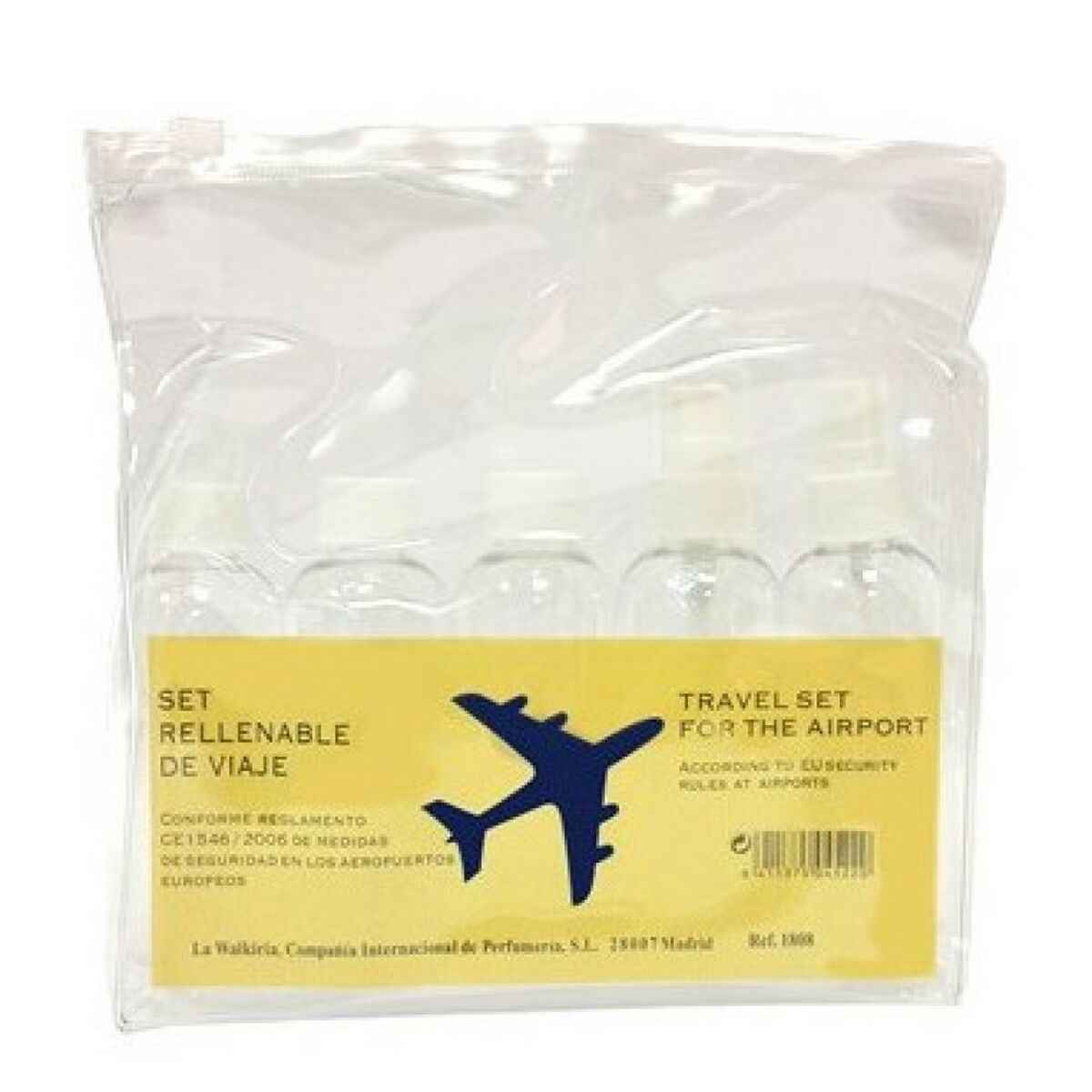 Travel Set Walkiria Plastic Transparent (5 pcs) Walkiria