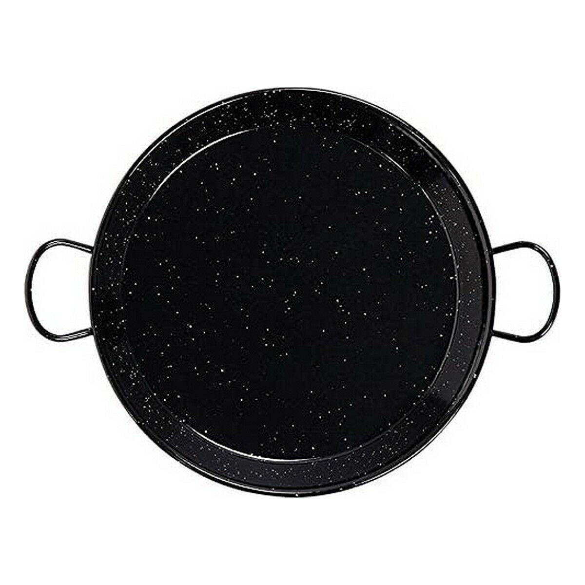 Deep Pan with Handles Vaello Black Enamelled Steel (Ø 38 cm) Vaello