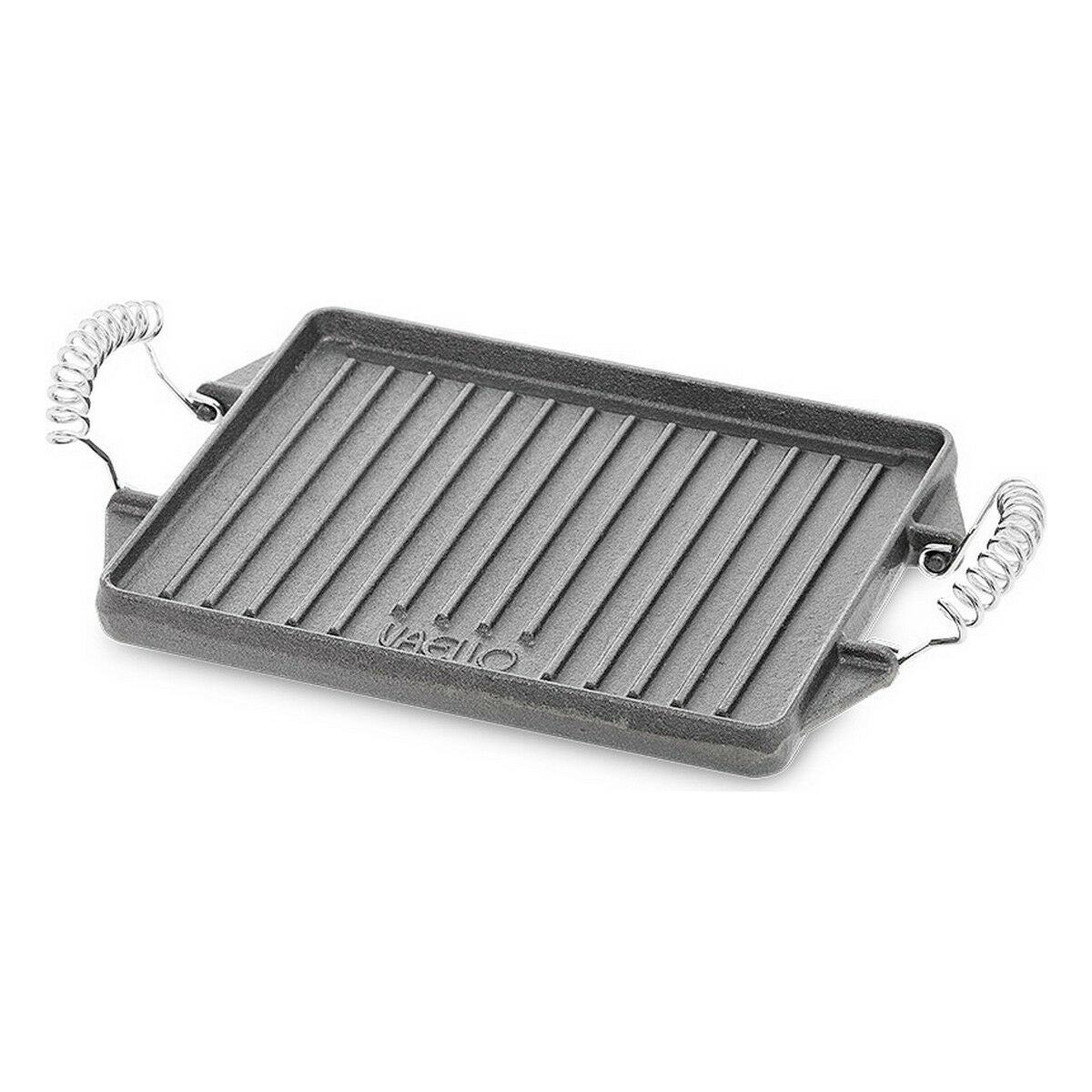 Grill hotplate Vaello Rectangular Grey Cast Iron (27 x 21 cm) Vaello