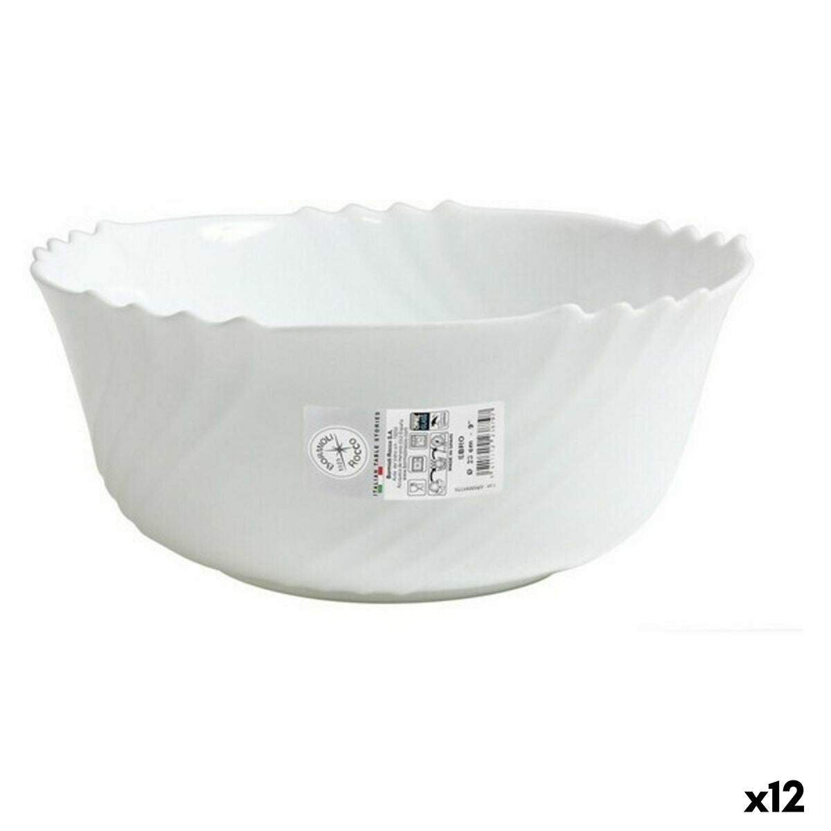 Salad Bowl Bormioli 402879FP9321990 (12 Units) (22,5 x 10 cm) Bormioli