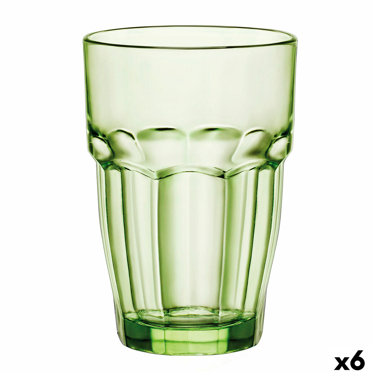 Glass Bormioli Rocco Rock Bar Green Glass 370 ml (6 Units) Bormioli Rocco