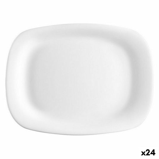 Flat Plate Bormioli Parma Rectangular (24 Units) (18 x 21 cm) Bormioli