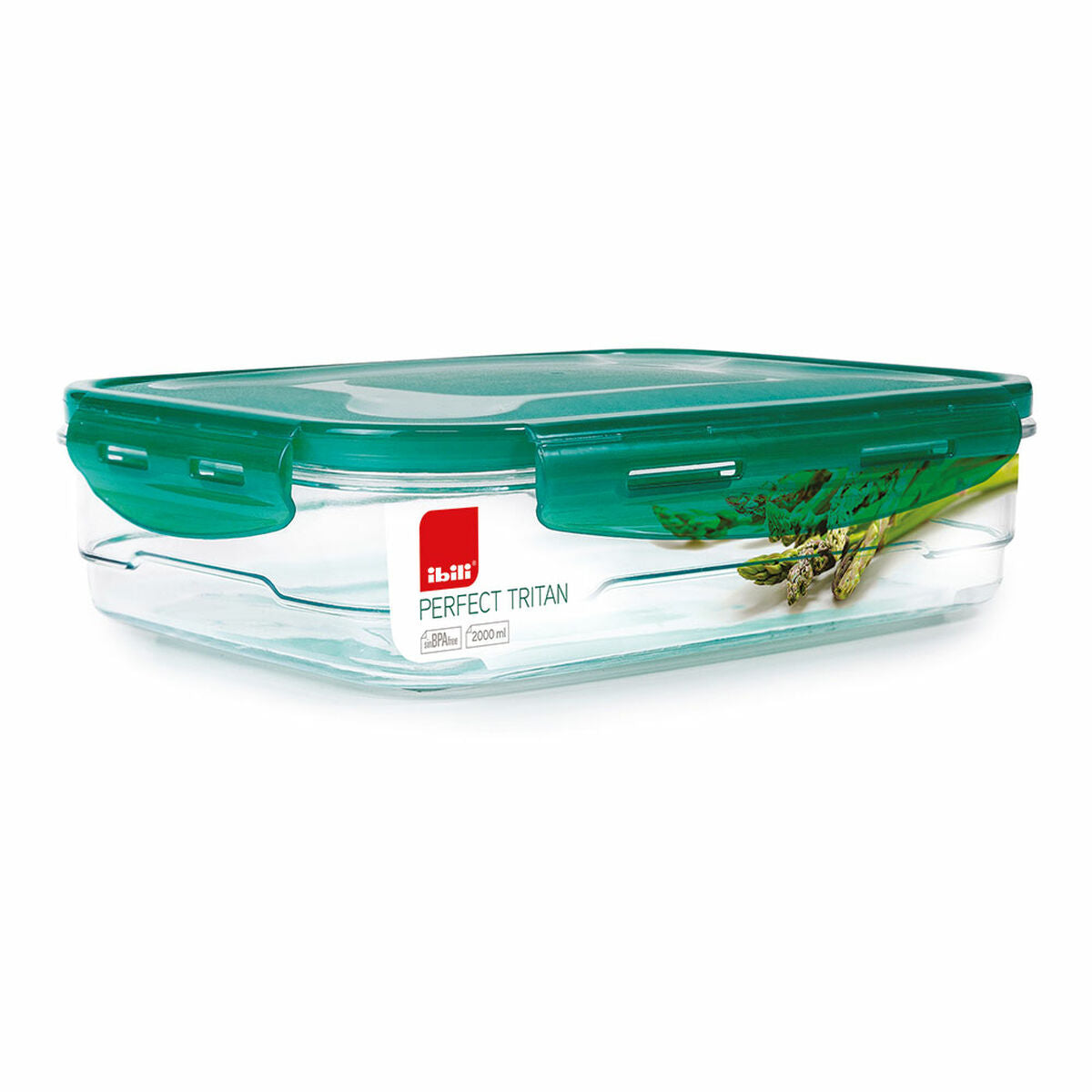 Hermetic Lunch Box Ibili 790420 Plastic 2 L 27 x 20 x 6,5 cm Ibili