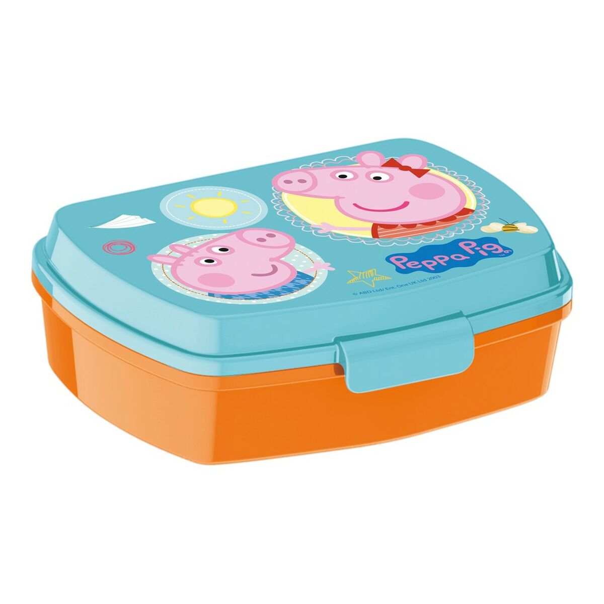 Sandwich Box Peppa Pig Having fun Plastic Light Pink (17 x 5.6 x 13.3 cm) Peppa Pig