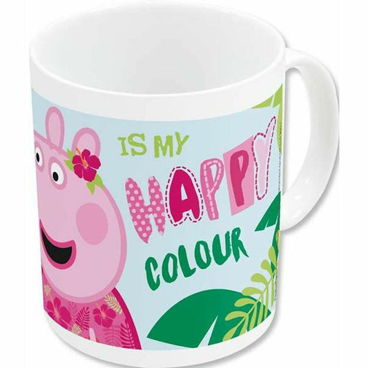 Mug Peppa Pig Having fun Ceramic Light Pink (350 ml) Peppa Pig