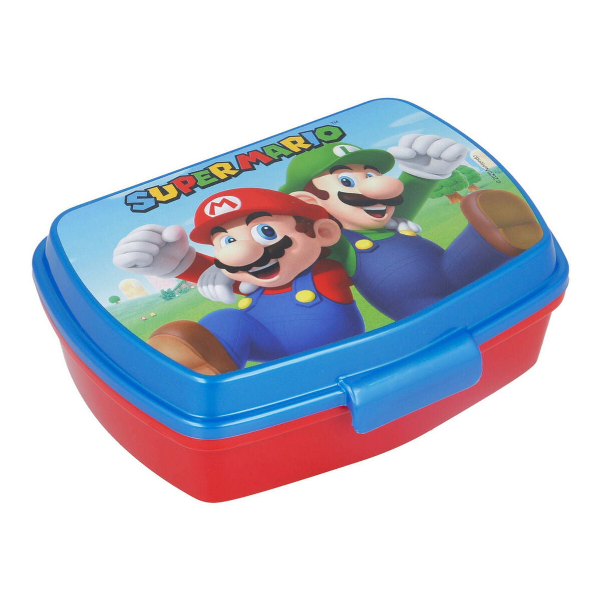 Sandwich Box Super Mario Plastic Red Blue (17 x 5.6 x 13.3 cm) Super Mario