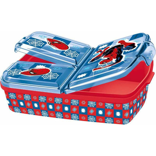 Compartment Lunchbox Spider-Man Midnight Flyer polypropylene 19 x 15 x 7 cm 19,5 x 16,5 x 6,7 cm Spider-Man