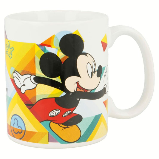 Taza Mickey Mouse Happy smiles Azul Rojo Cerámica 350 ml