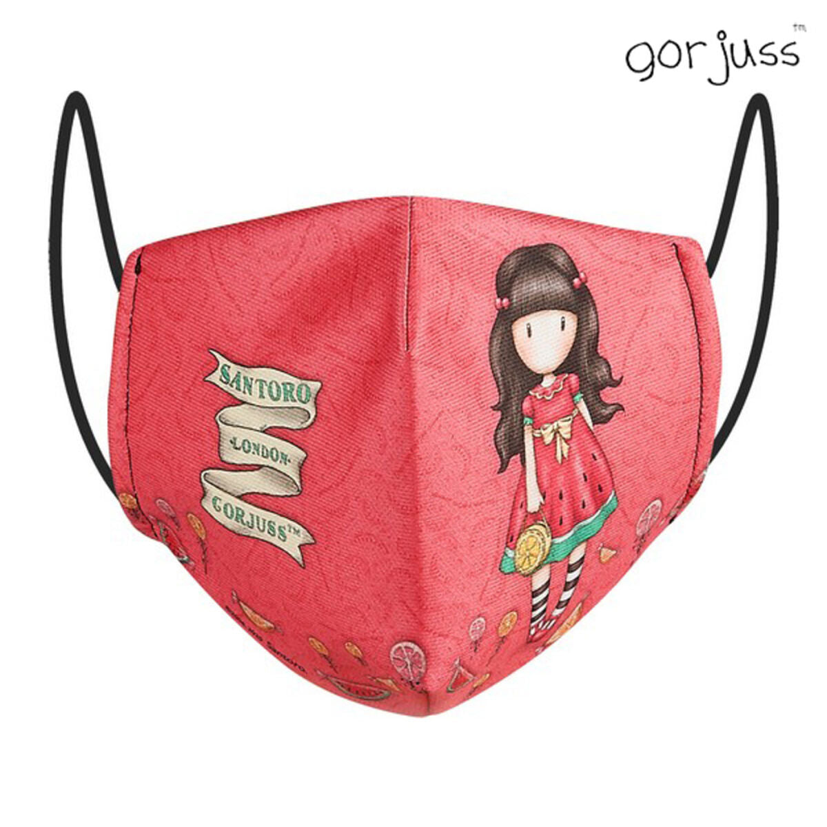 Hygienic Reusable Fabric Mask Gorjuss SF-822025-896 Red Gorjuss